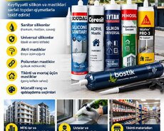 Tikinti, təmir və montaj işləri üçün keyfiyyətli silikon