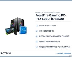 FrostFire Gaming PC- RTX 5060, İ5-12400  (CUSTOM-PC-104)