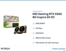 MSI Gaming RTX 5060 8G Inspire 2X OC Graphics Card (912-V537-053)