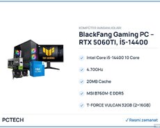 BlackFang Gaming PC  RTX 5060TI, İ5-14400