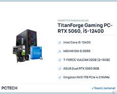 TitanForge Gaming PC- RTX 5060, İ5-12400