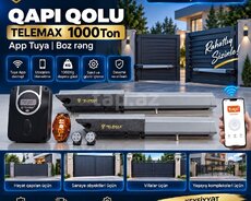 TELEMAX 1000Ton Qapı Qolu App Tuya, Boz Rəng