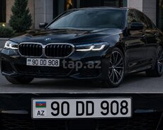 Avtomobil qeydiyyat nişanı - 90-DD-908