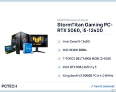 StormTitan Gaming PC- RTX 5060, İ5-12400
