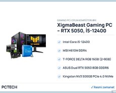 XigmaBeast Gaming PC RTX 5050, İ5-12400 (CUSTOM-PC-103)