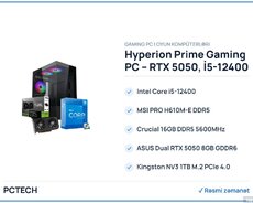 Hyperion Prime Gaming PC  RTX 5050, İ5-12400  (CUSTOM-PC-102)