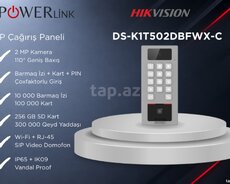 IP Domofon Çağrı Paneli Hikvision DS-K1T502DBFWX-C
