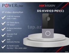 IP Video Domofon Çağırış Paneli Hikvision DS-KV6103-PE1(C)