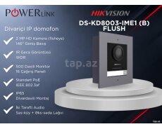 Divariçi IP Video Domofon Çağırış Paneli Modulu Hikvision DS-KD8003-IME1(B) Flush