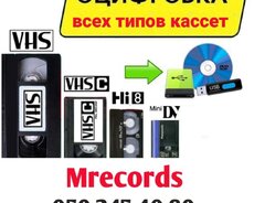 Her nov yazilis xidməti. Videokassetden diske köçürülmə Kam