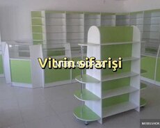 Aptek vitrinləri yığılması