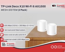Mesh Wi-Fi Sistemi TP-Link Deco X10 AX1500 (2-Pack)