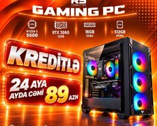 GAMING PC | RYZEN 5 5500 + RTX 3060 12GB | 16GB DDR4 | 512GB NVMe