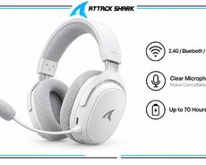 Headphone Attack Shark L60 White qulaqlığı