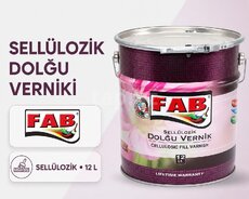 FAB sellülozik dolğu lakı 12 litr