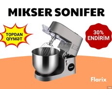 Mikser Sonifer SF-8209 (38), stasionar, 2100 Vt, 6 sürət, gümüşü