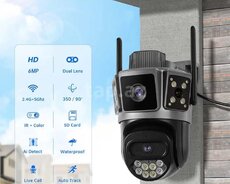 2 kamera wifi simsiz ptz360 AI kamera 8mp 4k