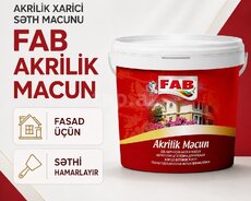 FAB akrilik xarici səth macunu 25 kq
