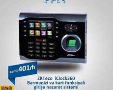 Barmaq izi üz tanıma ZKTeco iClock360