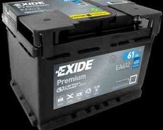 Akkumulyator EXIDE Premium 61 Ah R+ EA612