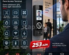 Hikvision Üz Tanıma Giriş Terminalı  Wi-Fi   PoE   QR