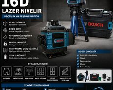 Yeni Lazer nivelir Bosch, Yüksək dəqiqliklə ölçən, Pulsuz çatdırılma, Kredit yoxdur