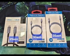 Dual type-c usb kabel 4k 8k 20gbps 40gbps 60hz