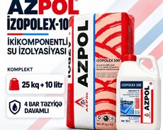 AzPol İzopolex-100 su izolyasiya qarışığı 25 kq + 10 litr