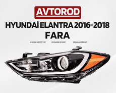 "Hyundai Elantra 2016-2018" faraları