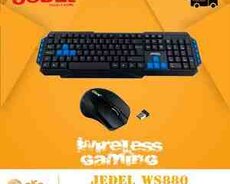 Klaviatura və kompüter siçanı Jedel Ws880 (Wireless keyboard və Mouse)