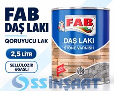 FAB daş lakı sellülozik əsaslı qoruyucu lak 2.5 litr