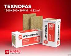 TEXNOFAS 1200X600X50MM  4.32 m