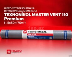 HİDRO VETROZASHİTNAYA DİFFUZİONNAYA MEMBRANA TEXNONİKOL MASTER VENT 110 Premium (1.5x50) (75m)
