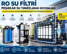 Peşəkar su təmizləmə sistemləri +UV (RO)