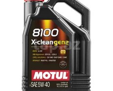 Motul 8100 X-Clean GEN2 5W40 5Lt mühərrik yağı