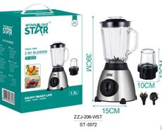 Blender Winning Star, ST-5572, Stasionar, 350 Vt, 1.5 L, Gümüşü Qara Şəffaf