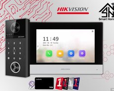 Domofon dəsti Hikvision 4MP 7 düym DS-KH6320-WTE1 + DS-KV6124-WBE1
