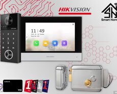 Hikvision 4MP kilidli 7 düym domofon dəsti DS-KH6320-WTE1 + DS-KV6124-WBE1