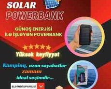 Günəş enerjisi ilə işləyən powerbank