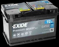 Akkumulyator EXIDE Premium 72 Ah R+ EA722