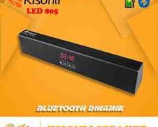 Saatlı Dinamik Bluetooth Kisonli Led-805 (Naqilsiz Səs Gücləndirici)