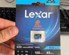 Yaddaş kartı Lexar 256GB 633X 4K