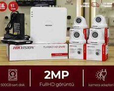 Videomüşahidə dəsti Hikvision TurboHD