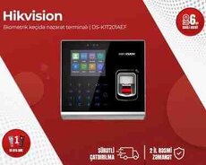 Keçidə nəzarət terminalı Hikvision DS-K1T201AEF