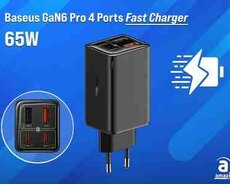 Baseus GaN6 Pro 4 Ports Fast Charger 65W P10162701113-00