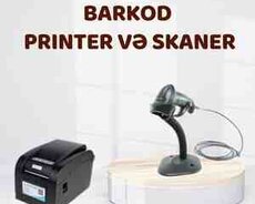 Barkod printer və skaneri