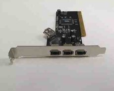 4 Port PCI IEEE 1394 6 Pin