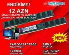 Operativ yaddaş DDR2 2GB 800Mhz Kingston