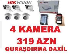 Kameraların quraşdırılması HIKVISION