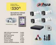 Dahua 2MP Hibrid kamera dəsti